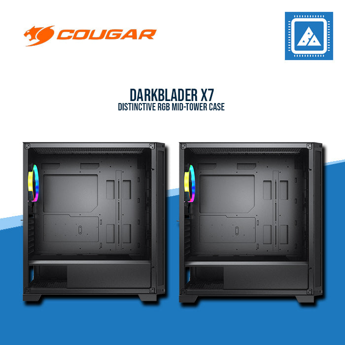 COUGAR DARKBLADER X7 ( TRANSLUCENT BLACK | MIDNIGHT GREEN ) RGB / MID TOWER / Tempered Glass COUGAR DARKBLADER X7 ( TRANSLUCENT BLACK | MIDNIGHT GREEN ) RGB / MID TOWER / Tempered Glass